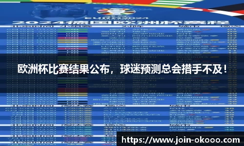 欧洲杯比赛结果公布，球迷预测总会措手不及！